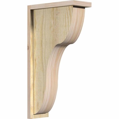 Ekena Millwork Carmel Rough Sawn Corbel w/Backplate, Douglas Fir, 6"W x 14"D x 26"H COR06X14X26CAR01RDF